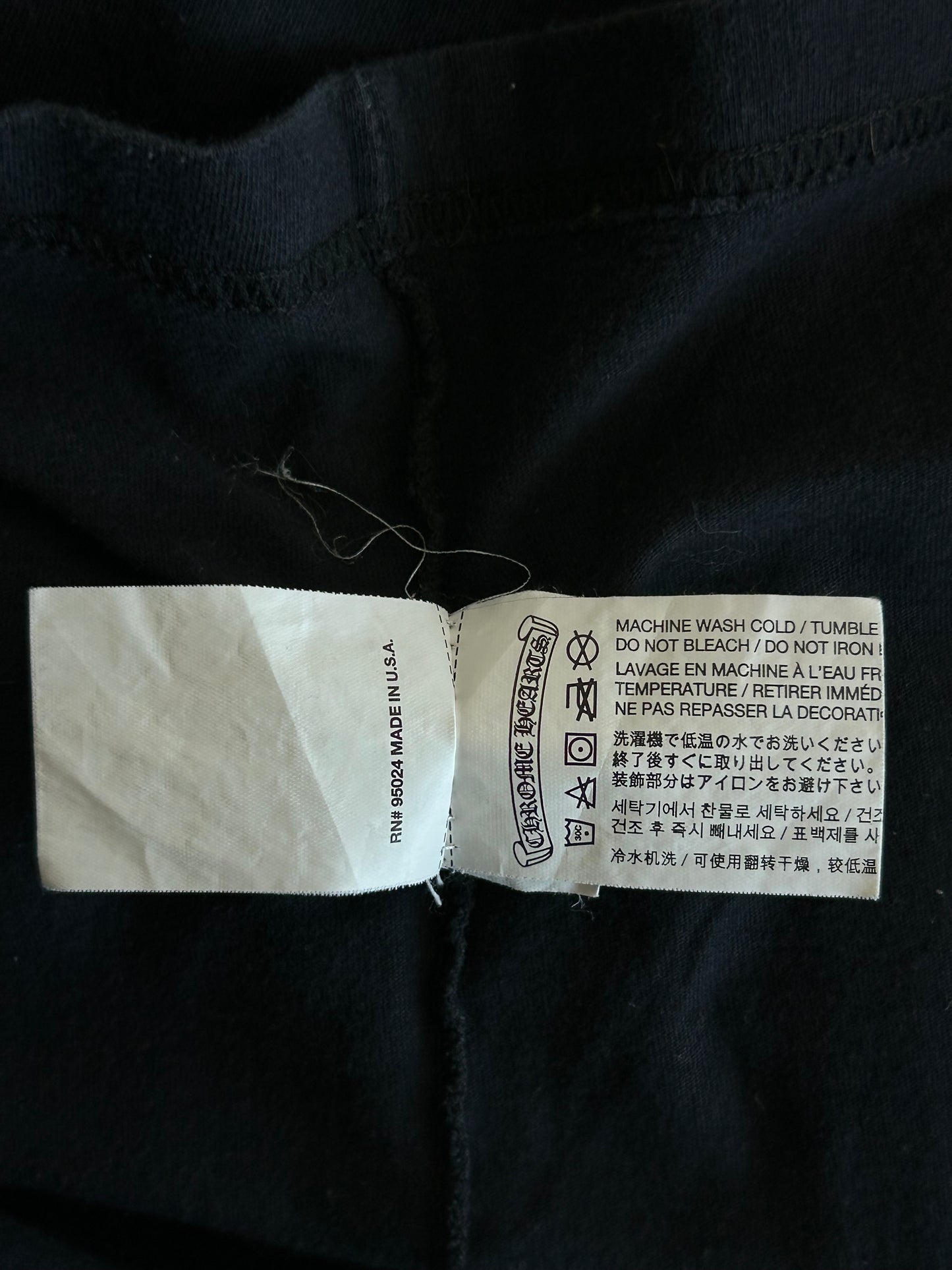 Chrome Hearts Black & White Jumbo Floral Cross T-Shirt