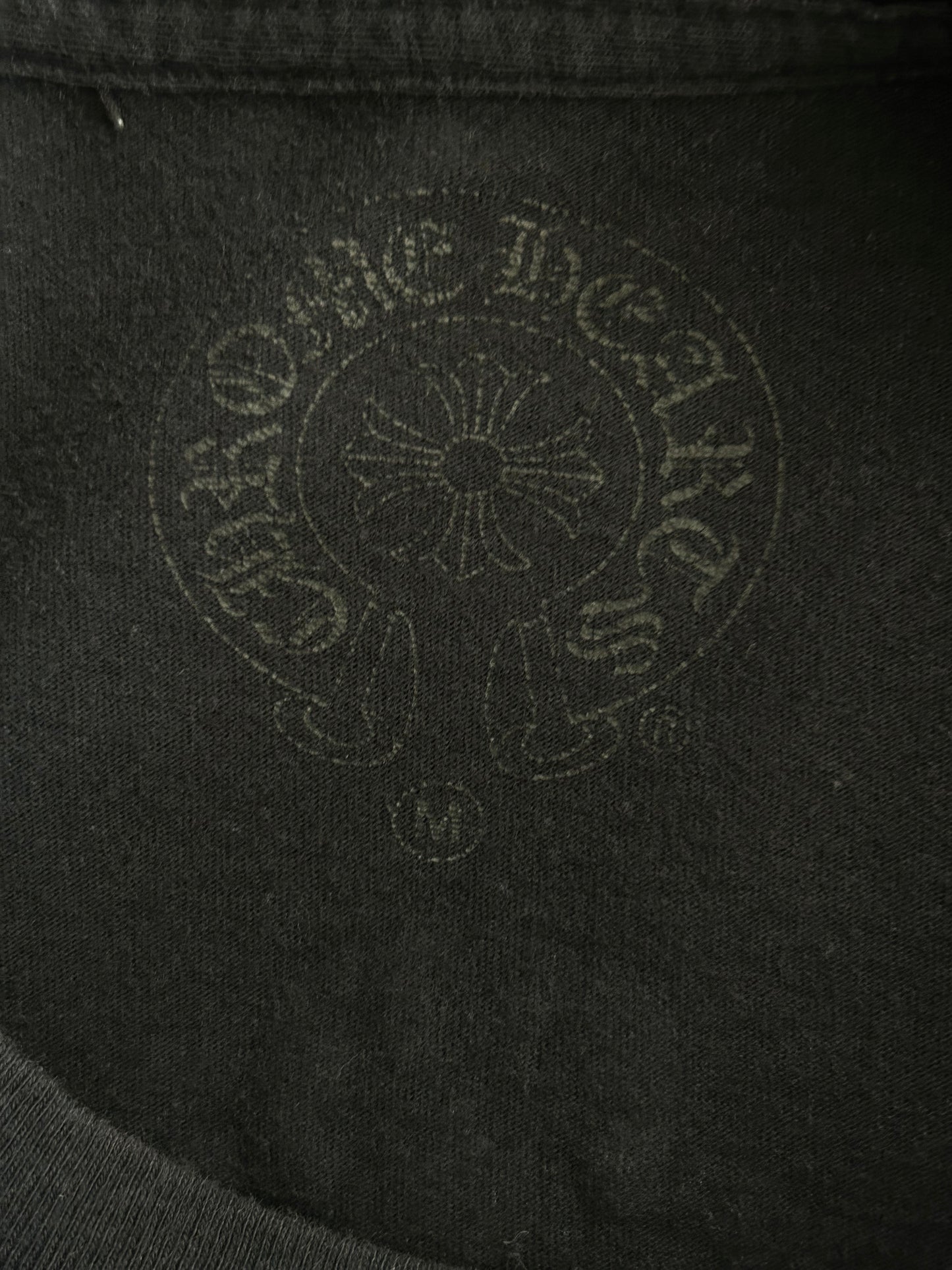Chrome Hearts Black & White Dagger Logo T-Shirt