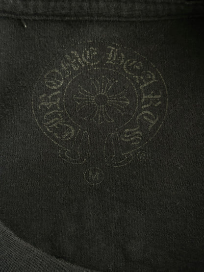 Chrome Hearts Black & White Dagger Logo T-Shirt