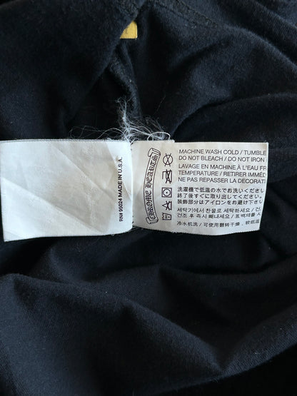 Chrome Hearts Black & White Dagger Logo T-Shirt