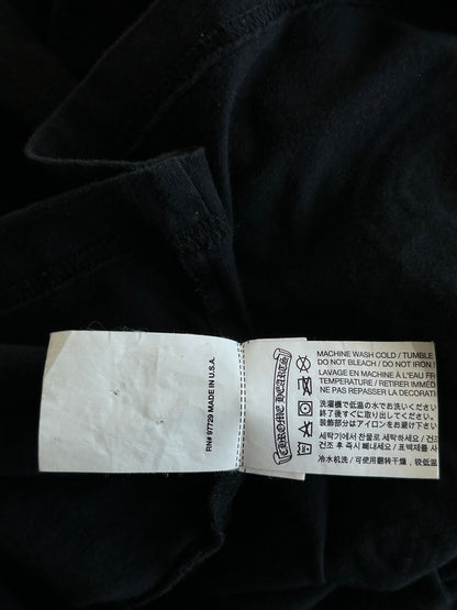 Chrome Hearts Black & Red Horseshoe Logo T-Shirt