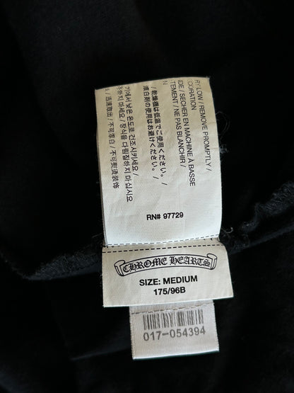 Chrome Hearts Black & Red Horseshoe Logo T-Shirt