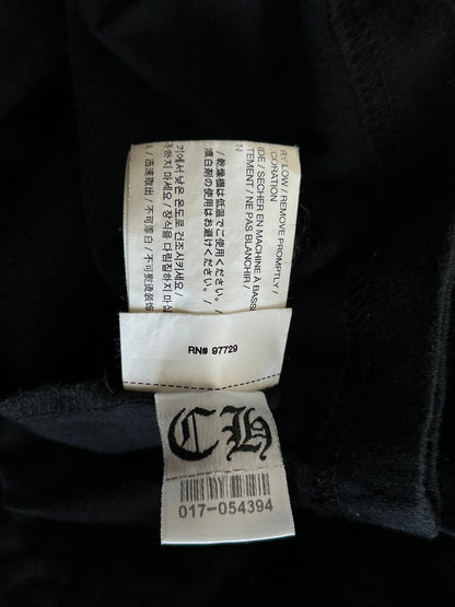 Chrome Hearts Black & Red Horseshoe Logo T-Shirt