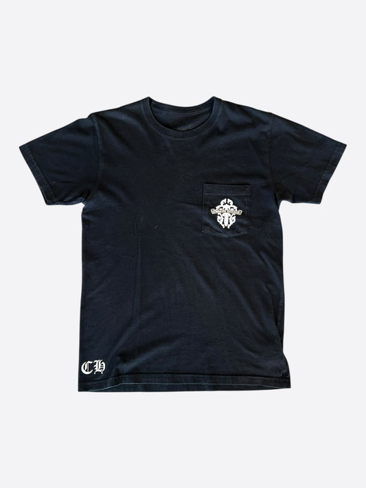 Chrome Hearts Black & White Dagger Logo T-Shirt
