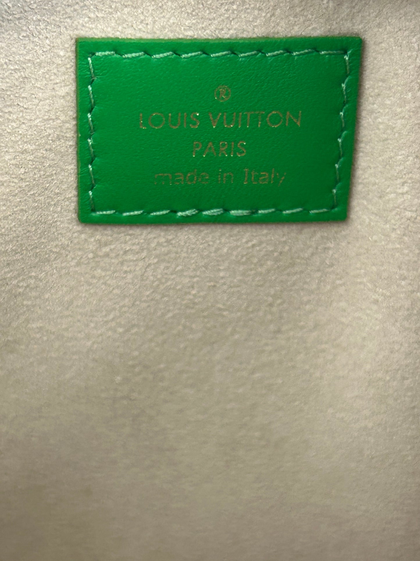 Louis Vuitton Green & White Monogram Coussins PM
