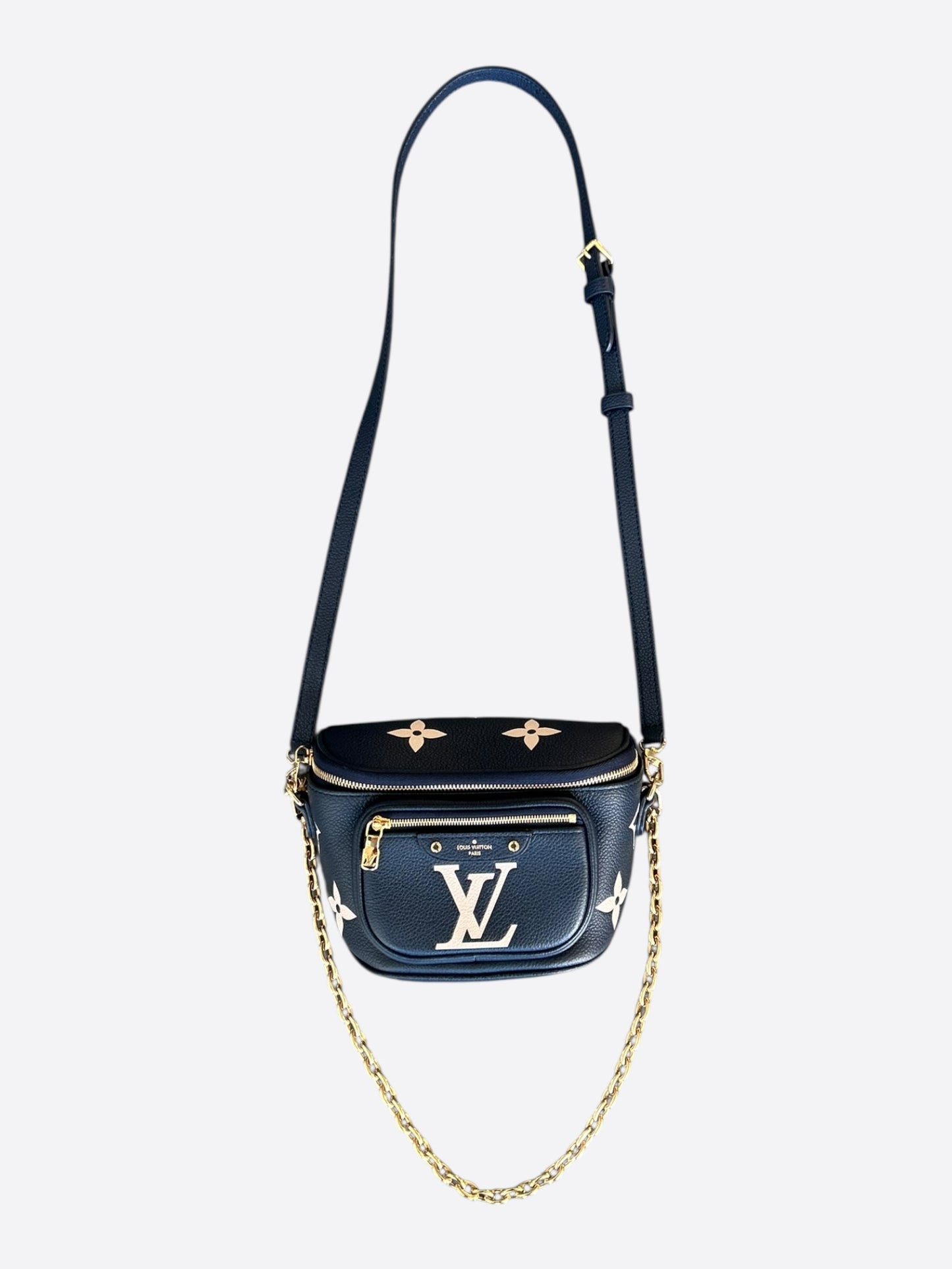 Louis Vuitton Black & Beige Monogram Empriente Mini Bumbag