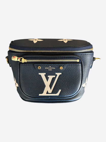 Louis Vuitton Black & Beige Monogram Empriente Mini Bumbag