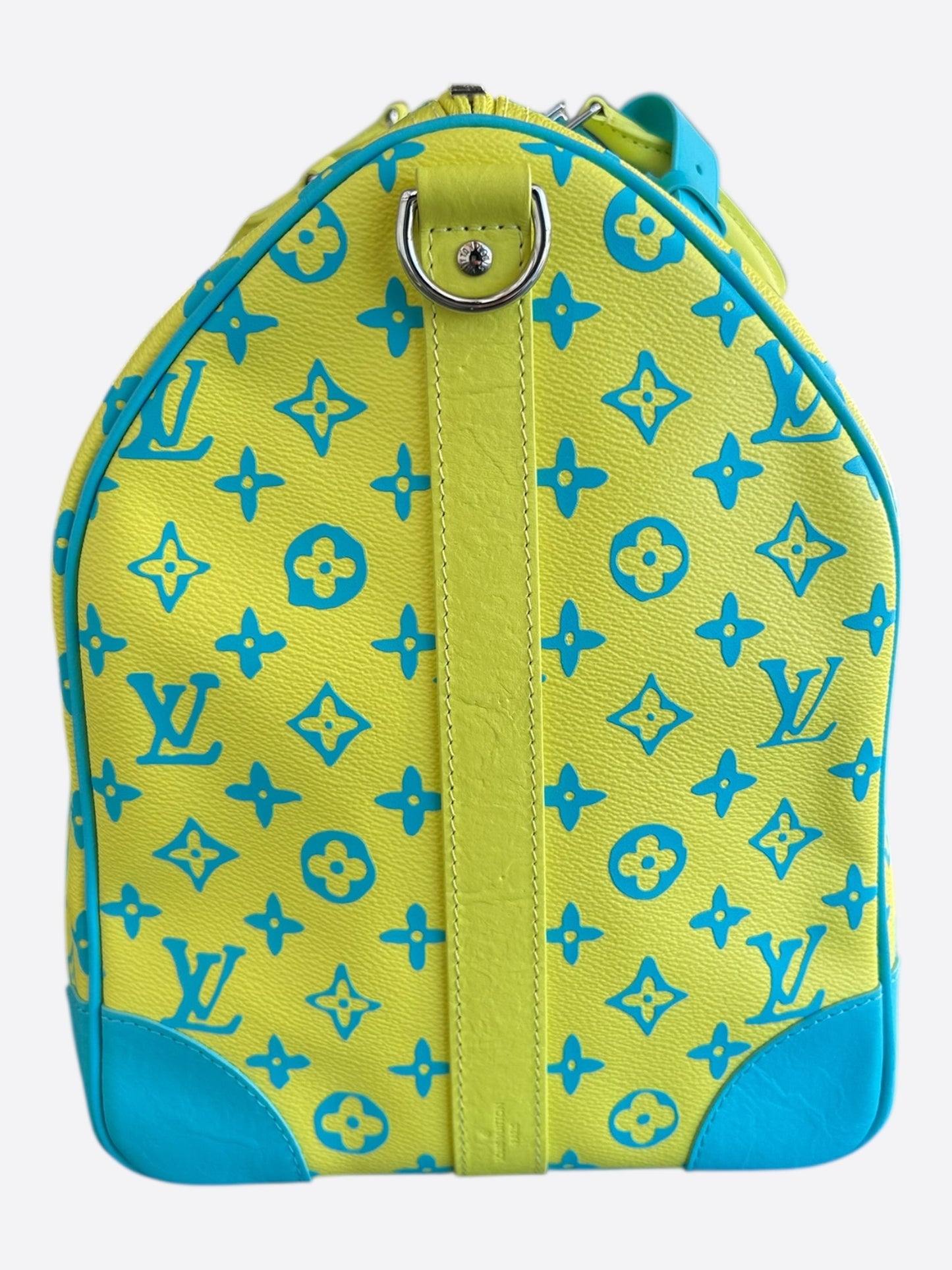 Louis Vuitton Yellow & Blue Monogram Keepall 50