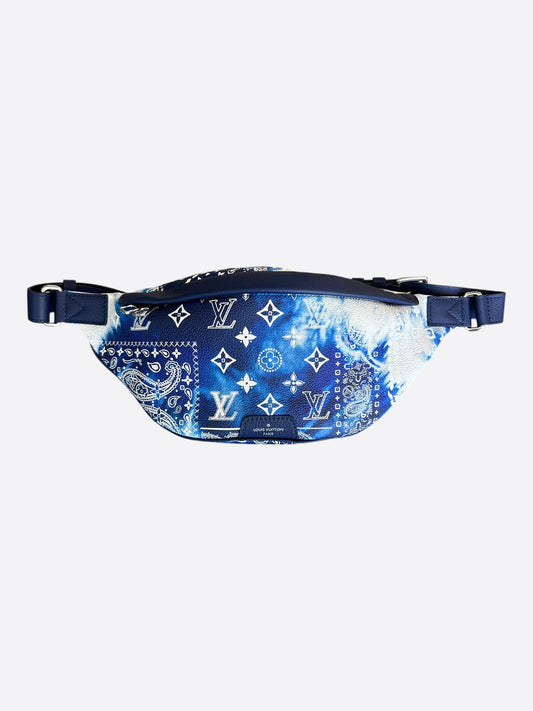 Louis Vuitton Blue Bleached Bandana Monogram Bumbag