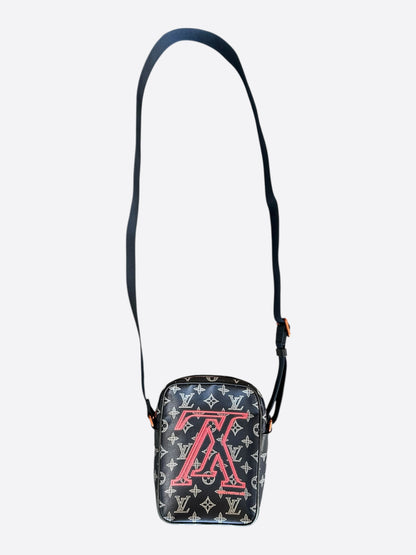 Louis Vuitton Navy & White Upside Down Monogram Danube