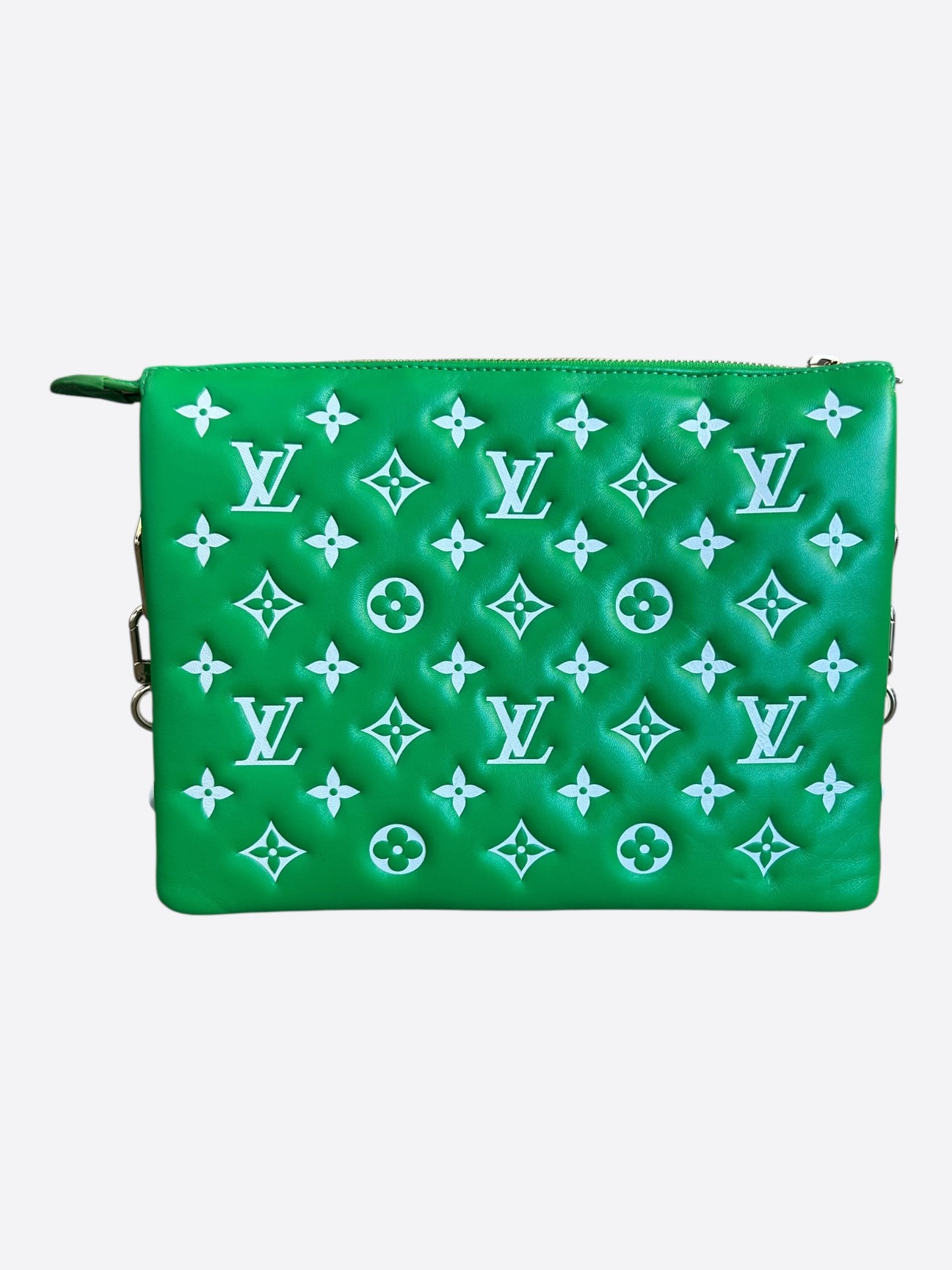 Louis Vuitton Green & White Monogram Coussins PM