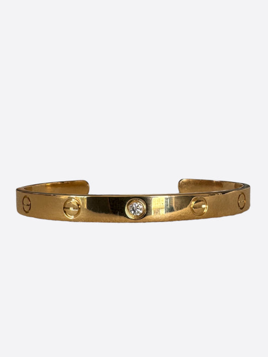 Cartier Yellow Gold Diamond Bangle Love Bracelet