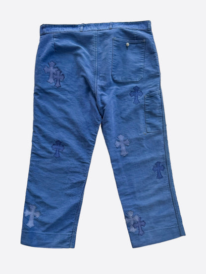 Chrome Hearts Blue Cross Patch Vintage French Work Pants