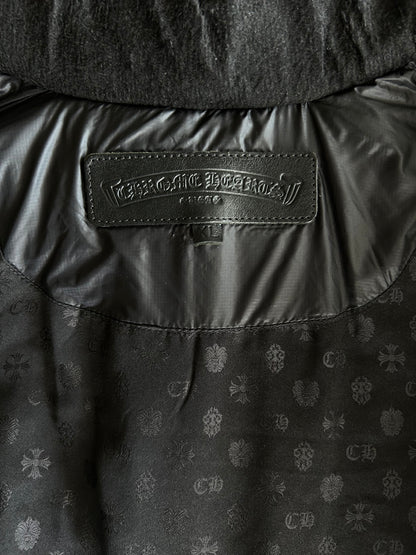 Chrome Hearts Black Parka Puffer Jacket