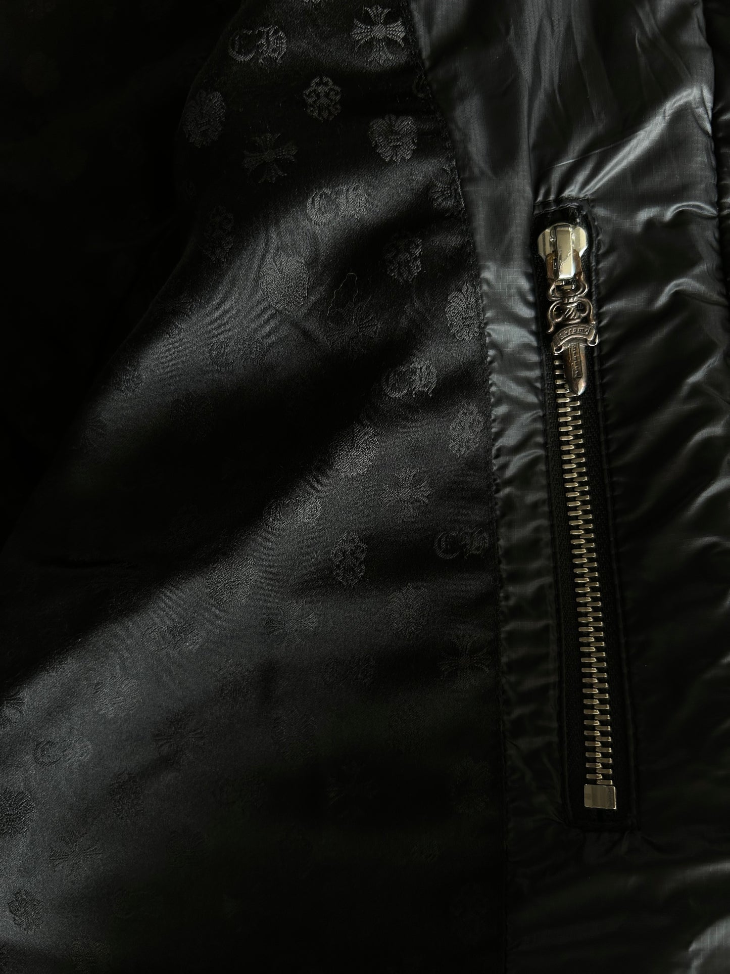 Chrome Hearts Black Parka Puffer Jacket