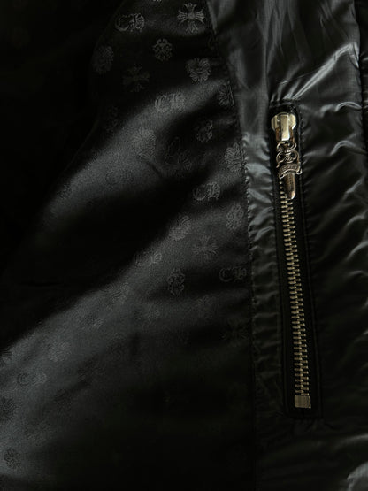Chrome Hearts Black Parka Puffer Jacket