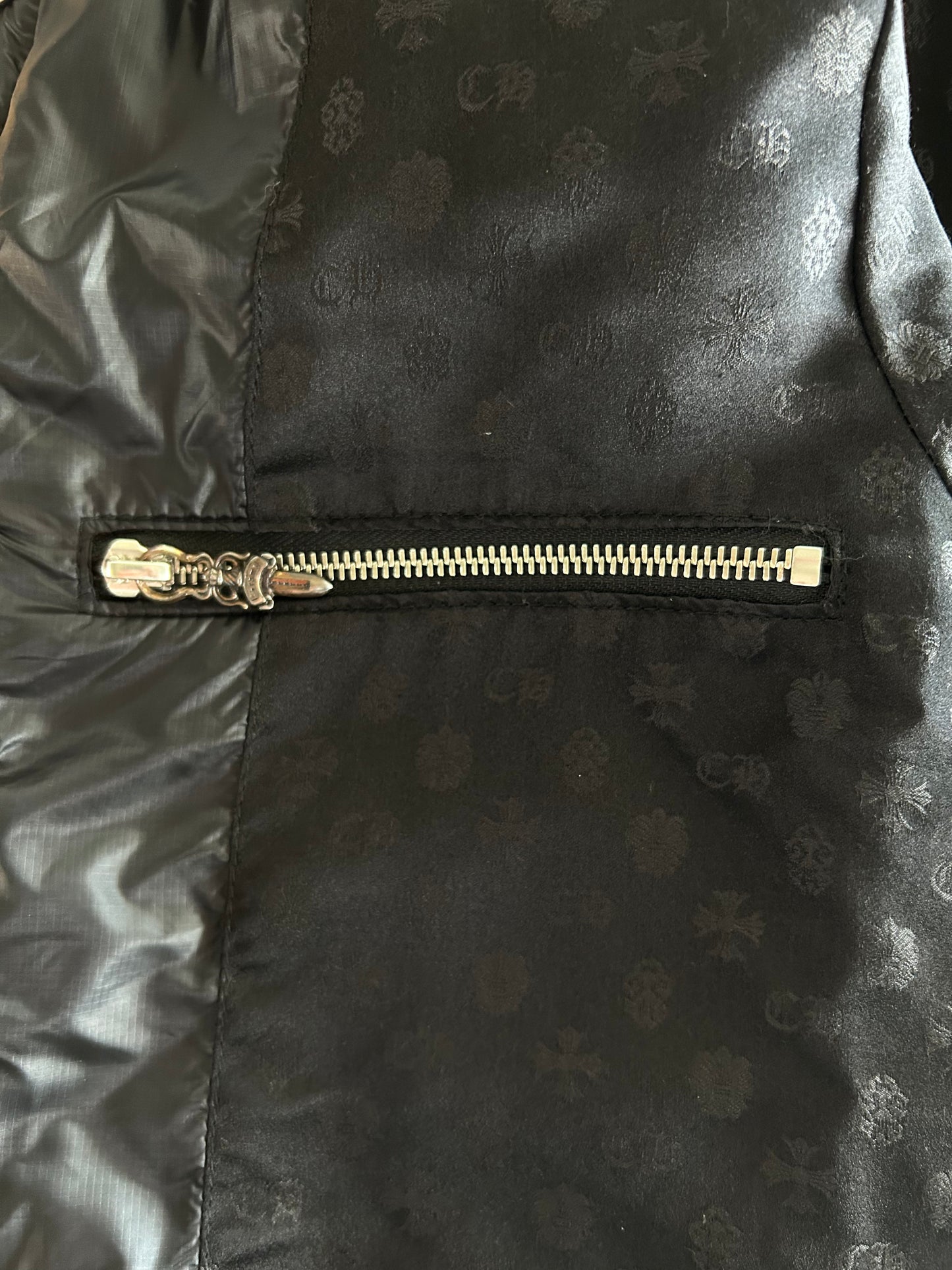 Chrome Hearts Black Parka Puffer Jacket