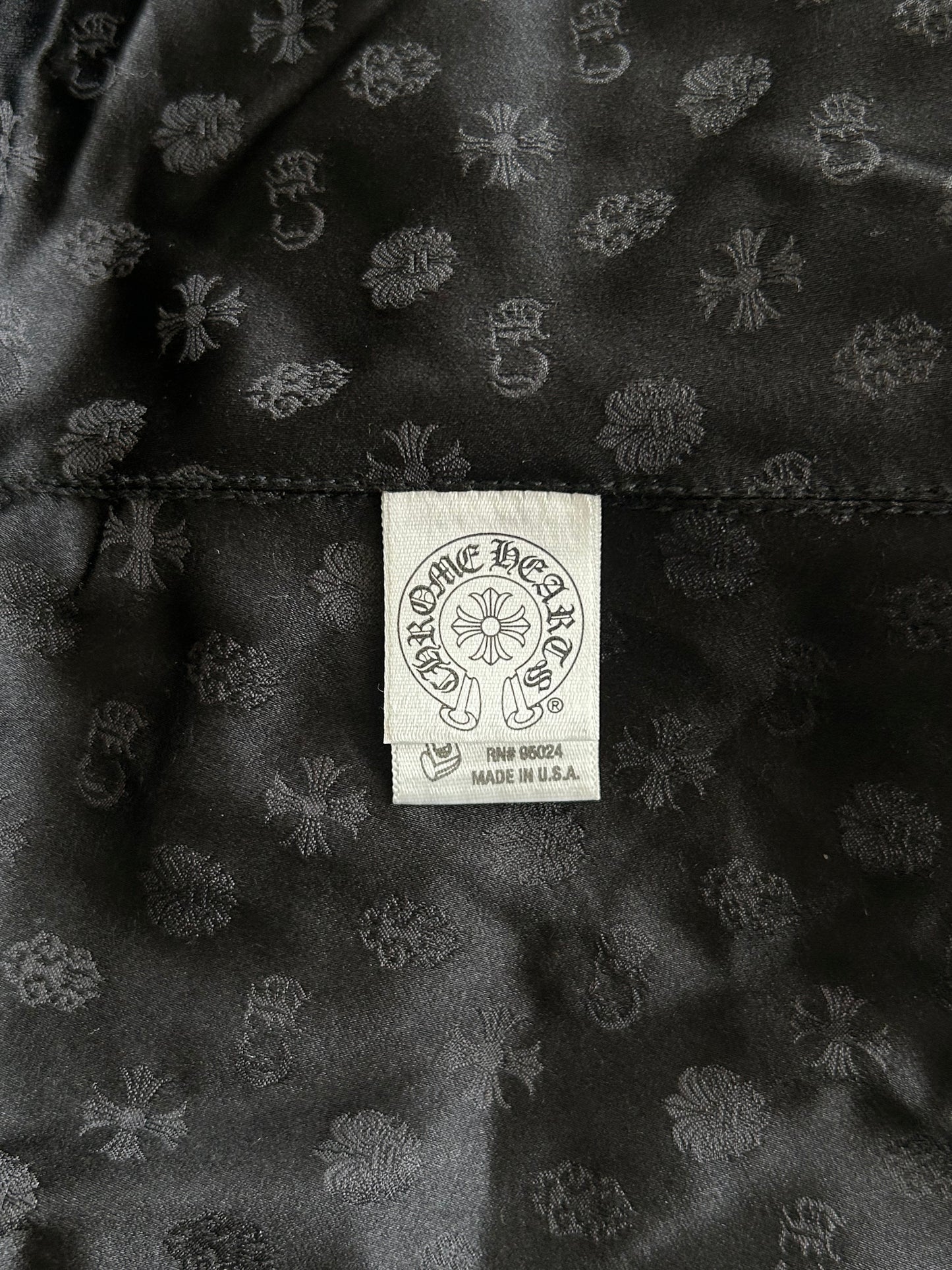 Chrome Hearts Black Parka Puffer Jacket