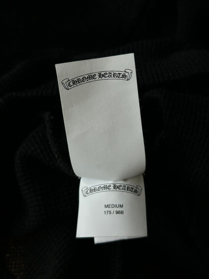 Chrome Hearts Black CH Embroidered Logo Thermal Longsleeve T-Shirt