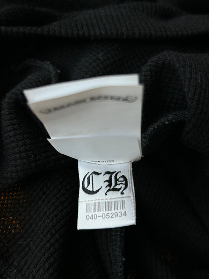 Chrome Hearts Black CH Embroidered Logo Thermal Longsleeve T-Shirt