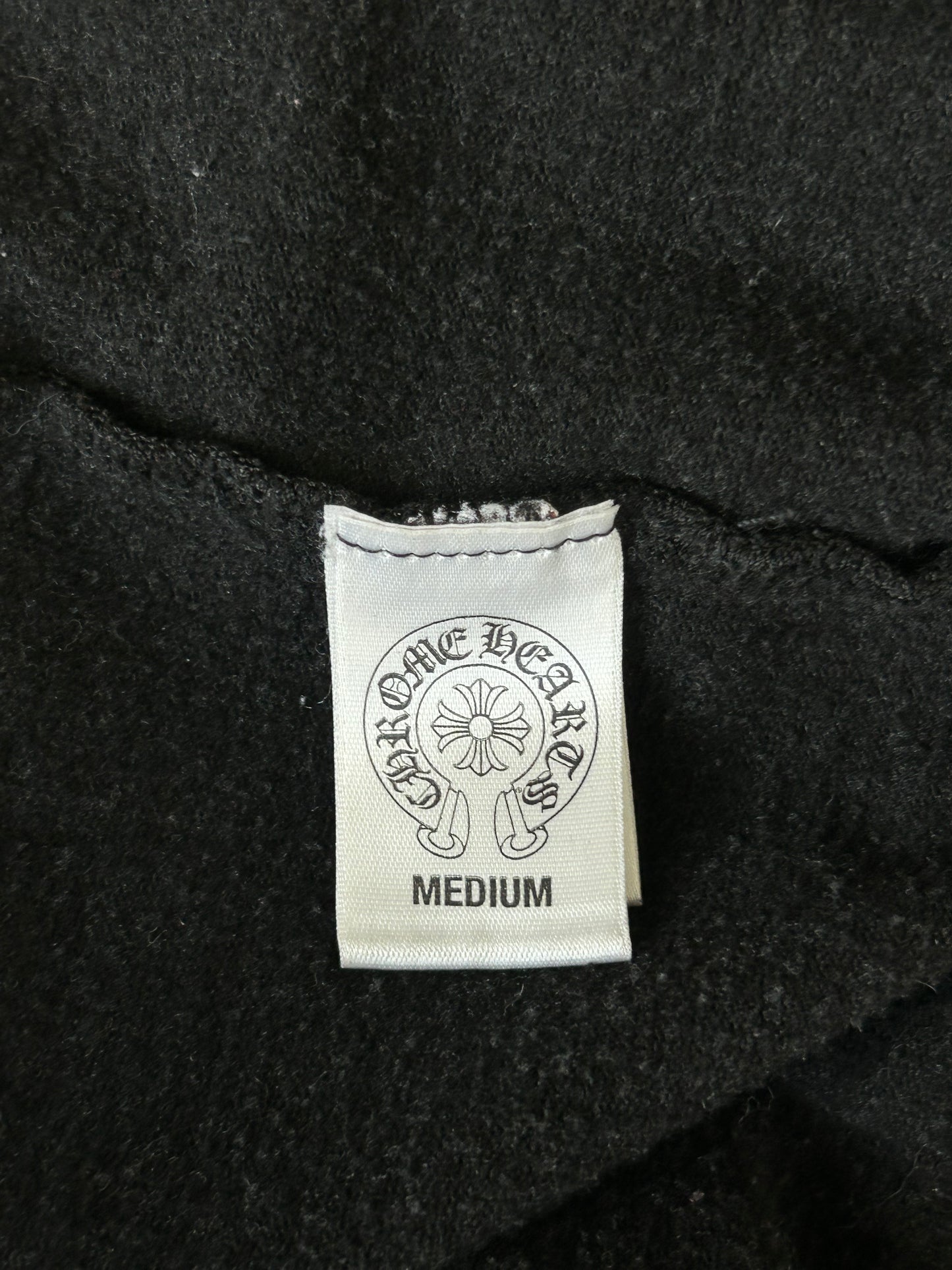 Chrome Hearts Black Triple Cross Logo Hoodie