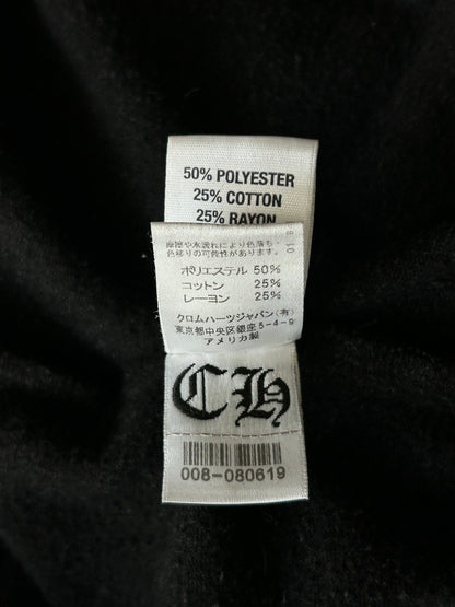 Chrome Hearts Black Triple Cross Logo Hoodie