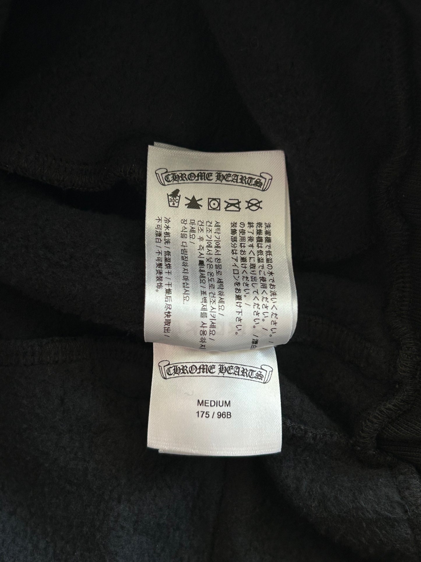 Chrome Hearts Black & Blue Logo Sweatpants