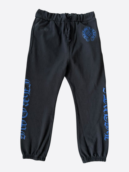 Chrome Hearts Black & Blue Logo Sweatpants