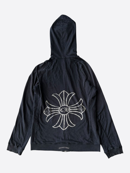 Chrome Hearts Black & White Cross Logo Hoodie