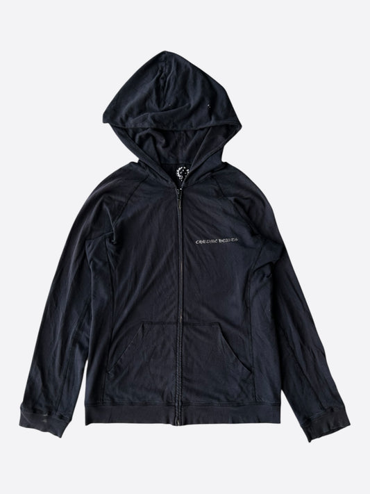 Chrome Hearts Black & White Cross Logo Hoodie