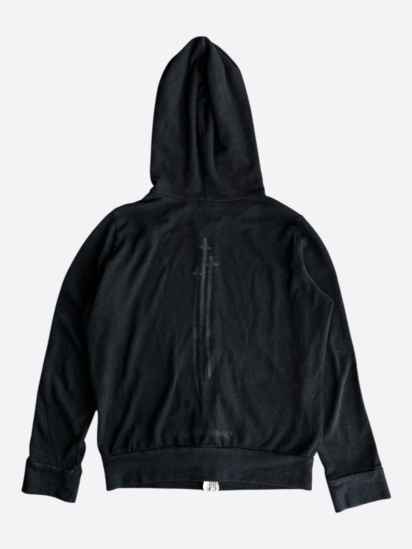 Chrome Hearts Black Triple Cross Logo Hoodie