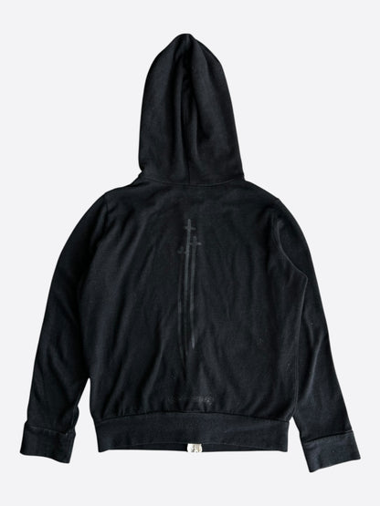 Chrome Hearts Black Triple Cross Logo Hoodie