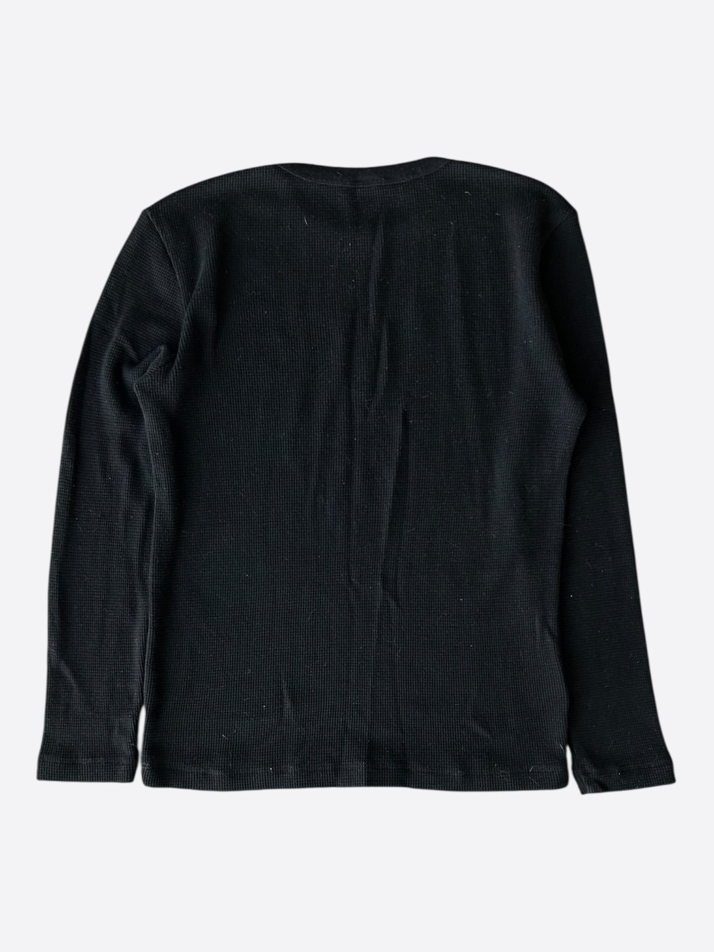 Chrome Hearts Black CH Embroidered Logo Thermal Longsleeve T-Shirt