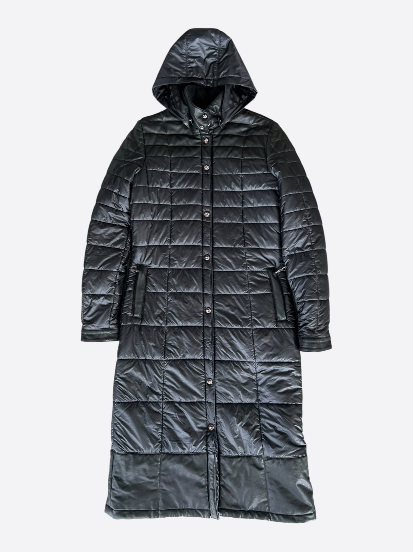 Chrome Hearts Black Parka Puffer Jacket