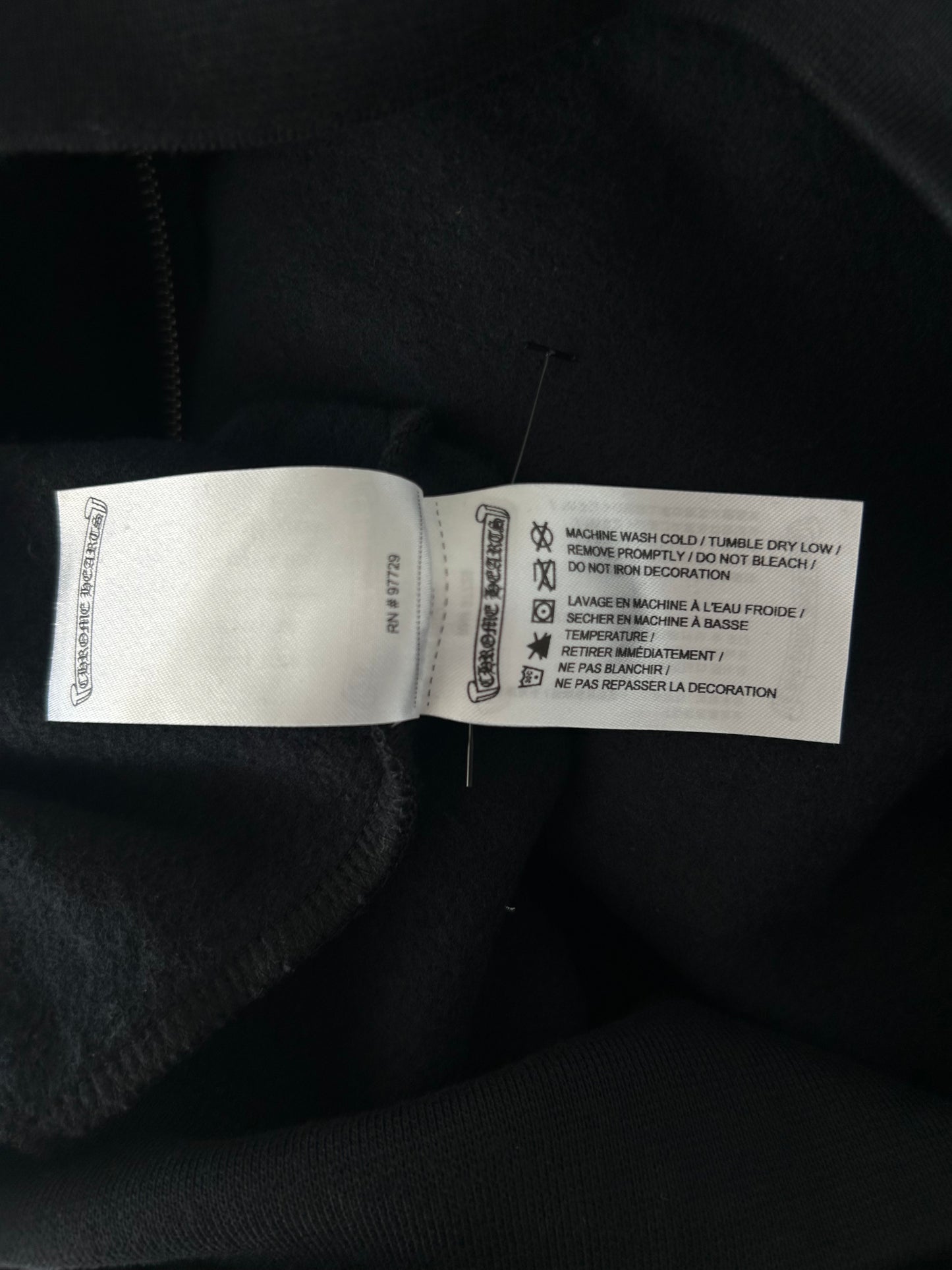 Chrome Hearts Black, White & Pink Deadly Doll Zip Up Hoodie