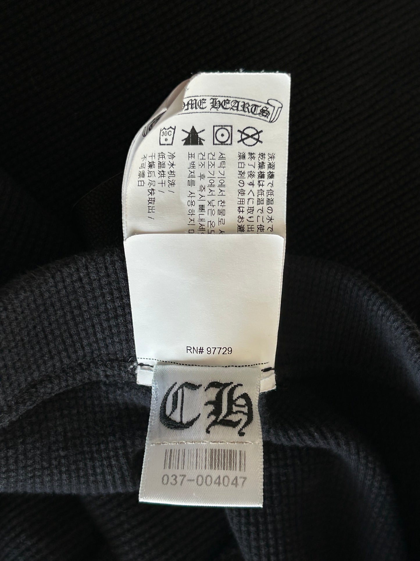 Chrome Hearts Black & White CH Logo Embroidered Thermal Women's Shorts