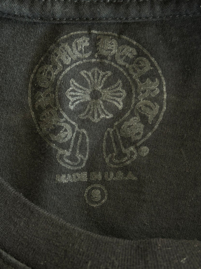 Chrome Hearts Black & White Cemetery Jacquard Horseshoe Logo T-Shirt