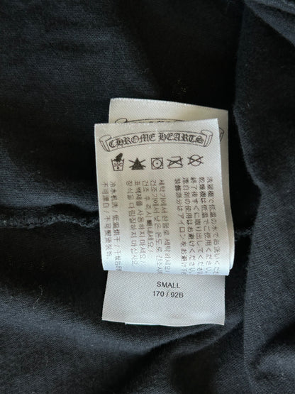 Chrome Hearts Black & White Cemetery Jacquard Horseshoe Logo T-Shirt