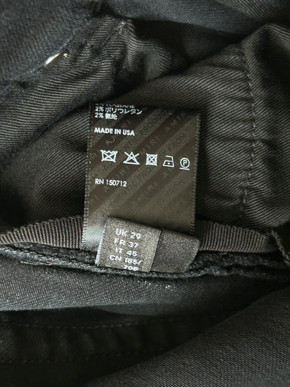 Amiri Faded Black & Green Plaid Patch MX1 Jeans