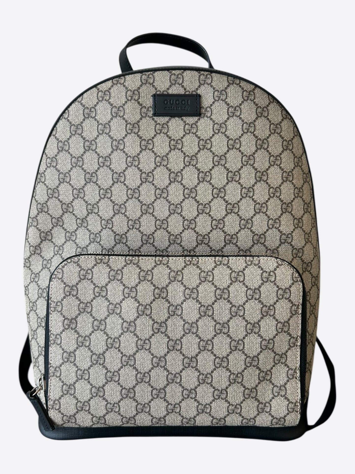 Gucci Beige & Black GG Supreme Backpack