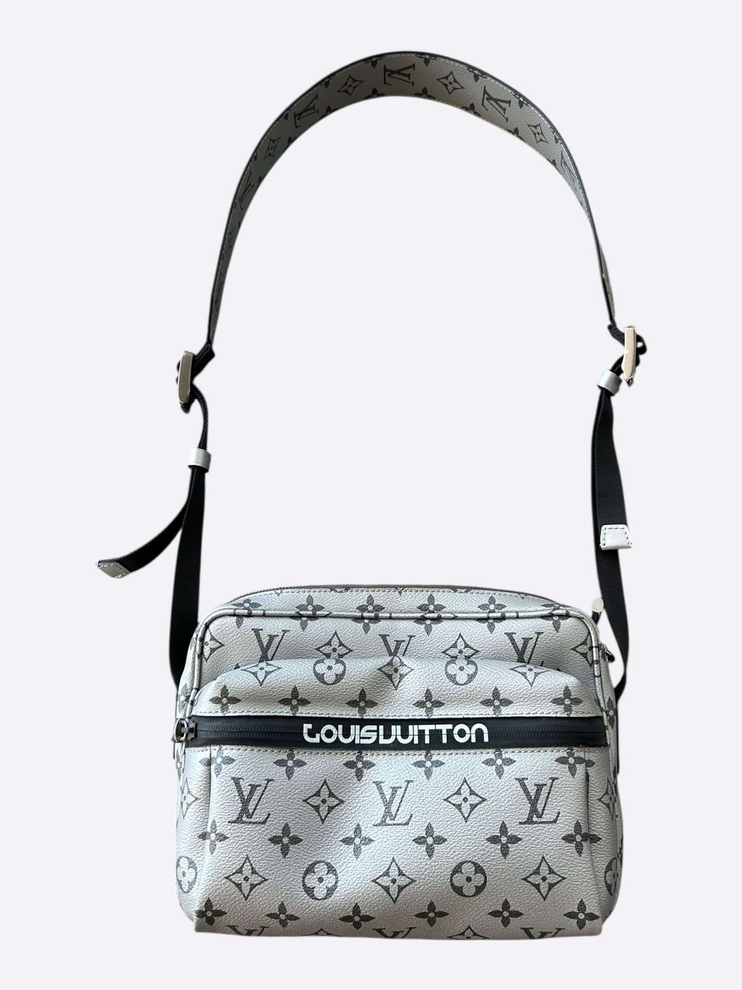 Louis Vuitton Silver Monogram Outdoor Messenger Bag
