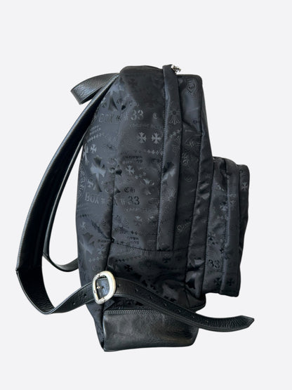 Chrome Hearts Black Stencil 7th Grade Nylon Backpack