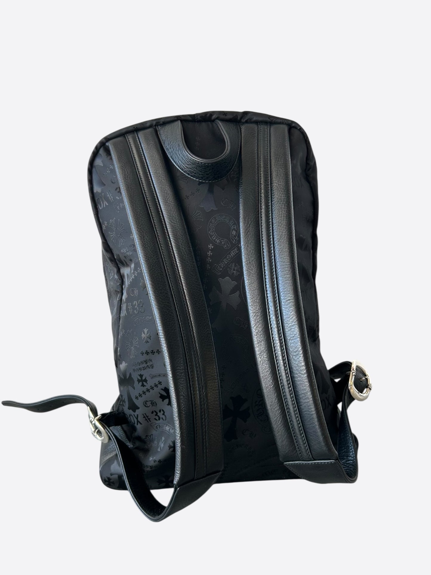 Chrome Hearts Black Stencil 7th Grade Nylon Backpack