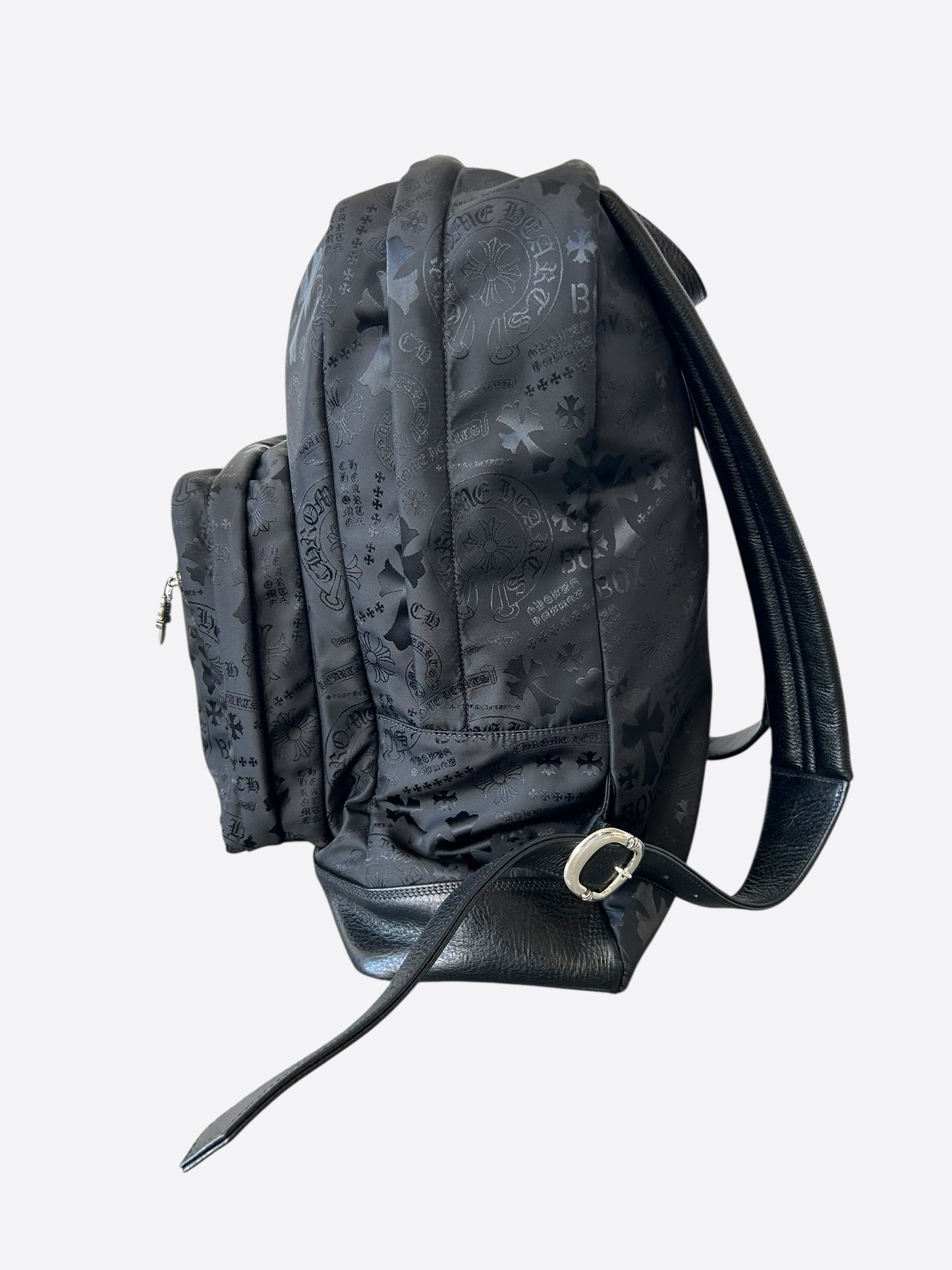 Chrome Hearts Black Stencil 7th Grade Nylon Backpack