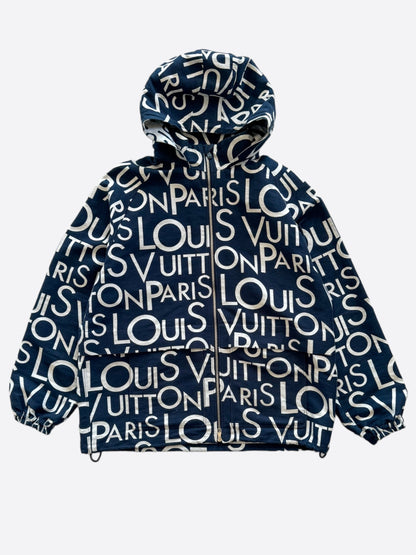 Louis Vuitton Blue & White Galaxy Packable Jacket