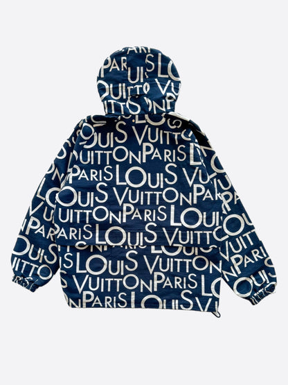 Louis Vuitton Blue & White Galaxy Packable Jacket