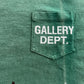 Gallery Dept Vintage Green Paint Splatter Logo T-Shirt