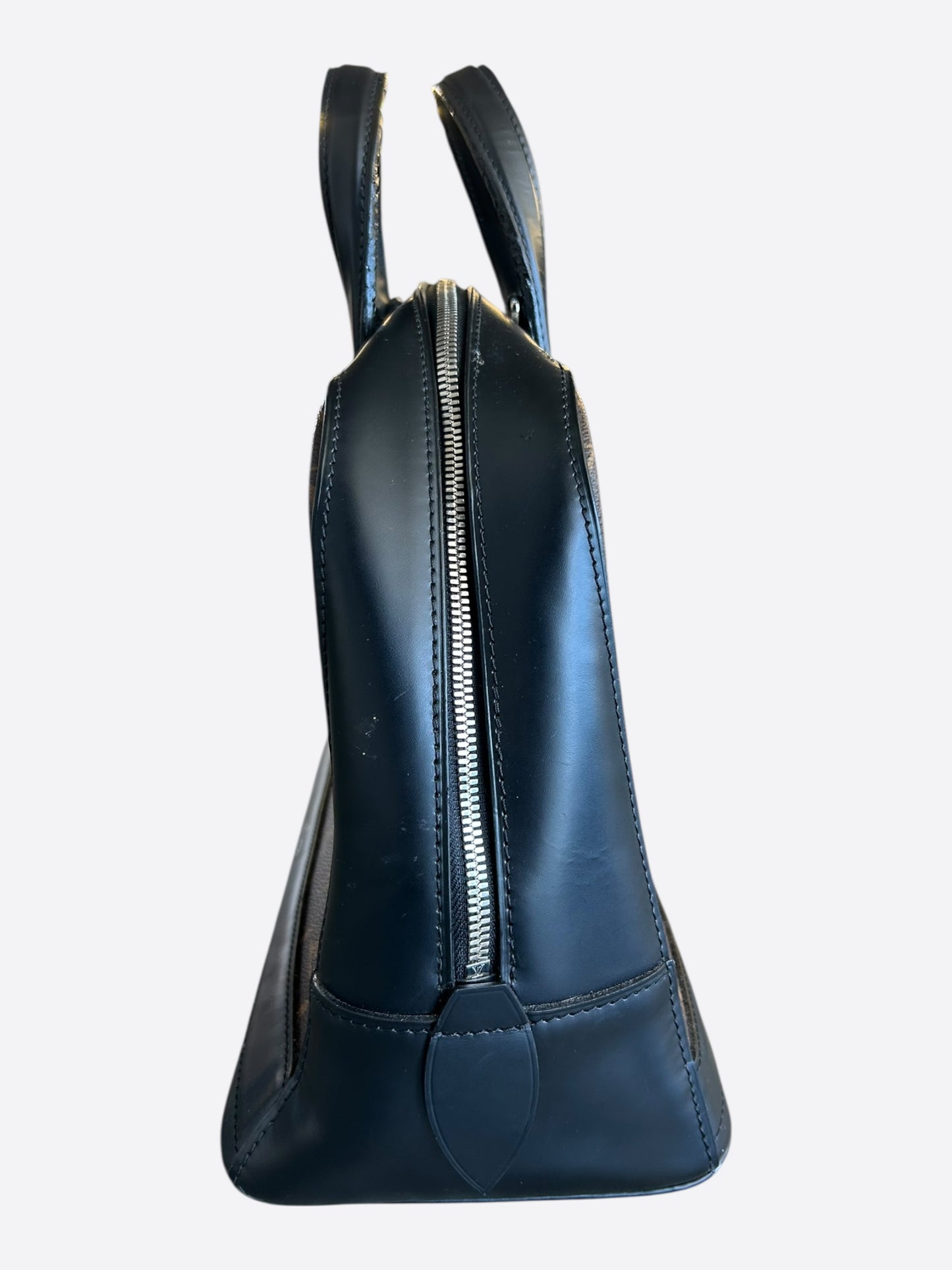 Louis Vuitton Brown & Black Monogram Canvas Dora Soft MM Bag