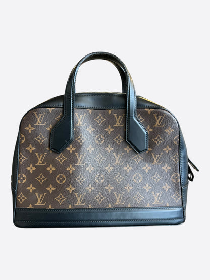 Louis Vuitton Brown & Black Monogram Canvas Dora Soft MM Bag