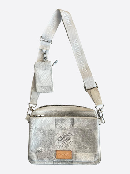 Louis Vuitton Grey Damier Salt Trio Messenger Bag